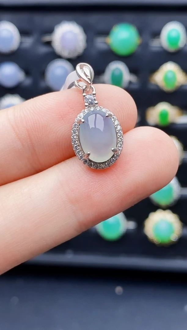 银S925镶嵌戒指翡翠1146