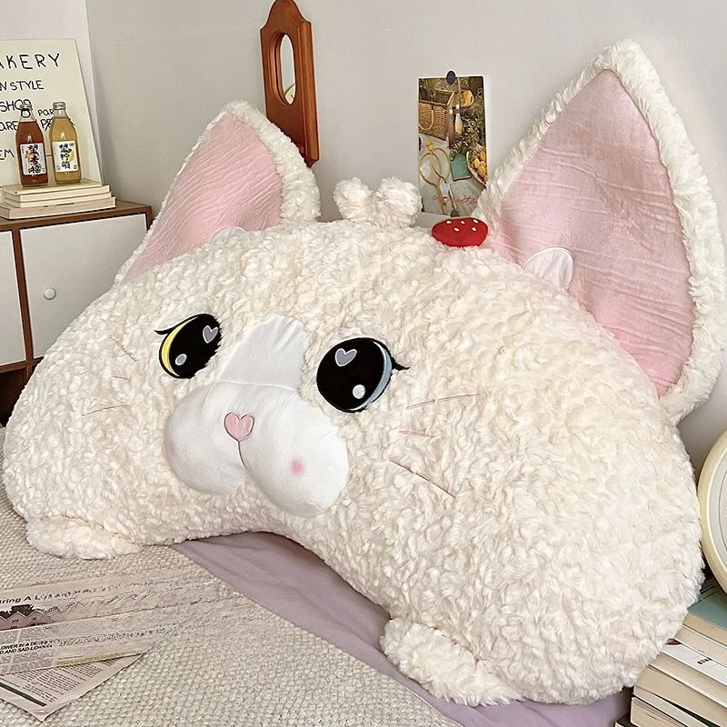 德文猫靠枕床头大靠背宿舍学生床上玩手机护腰靠背垫沙发抱枕靠垫