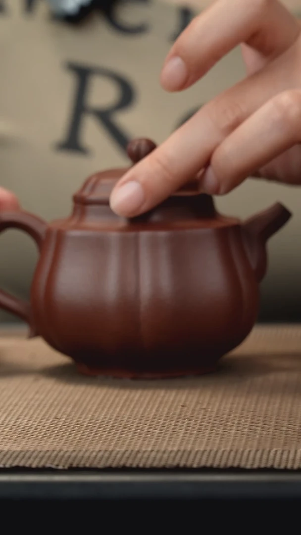 茶壶紫砂底槽清筋纹风谣190cc