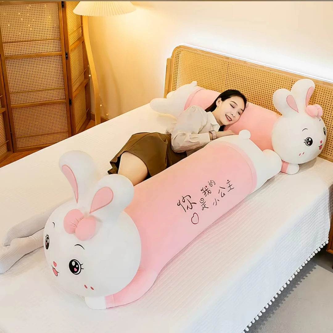 可爱趴兔玩偶毛绒玩具女生靠枕大号布娃娃兔子睡觉抱枕七夕节礼物