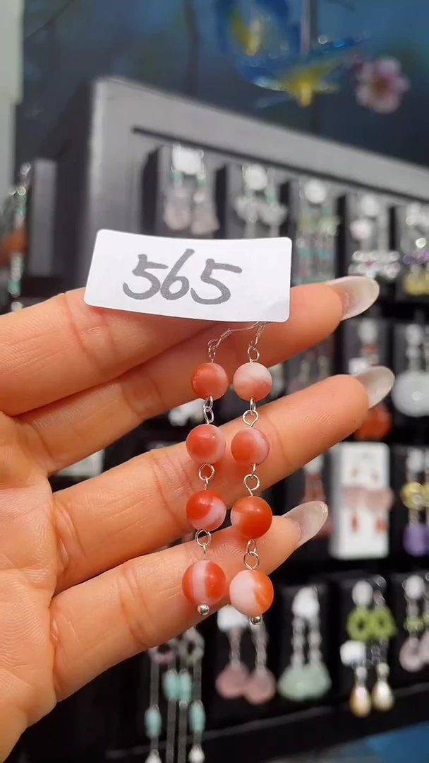 银S925镶嵌耳饰紫晶喜欢拍