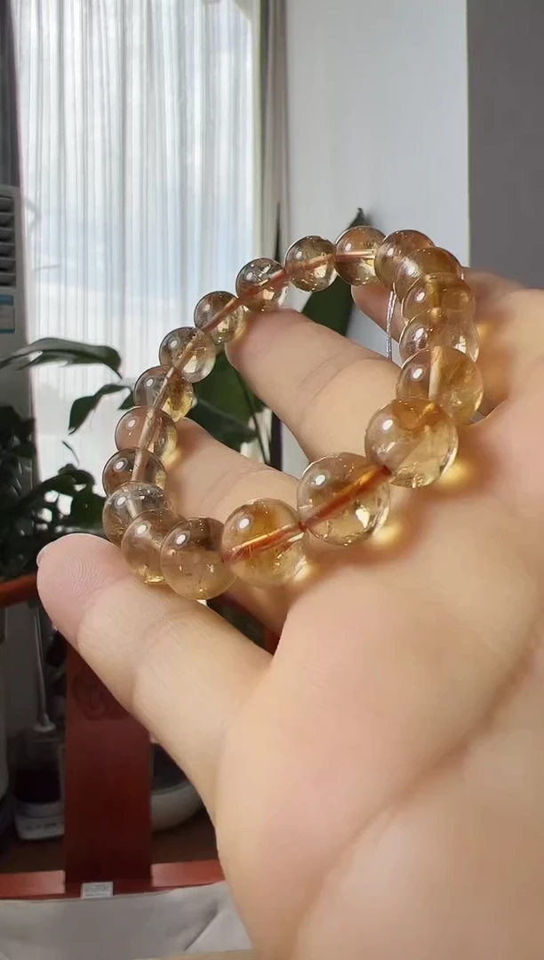 未镶嵌查罗石手串天然黄水手串卡10