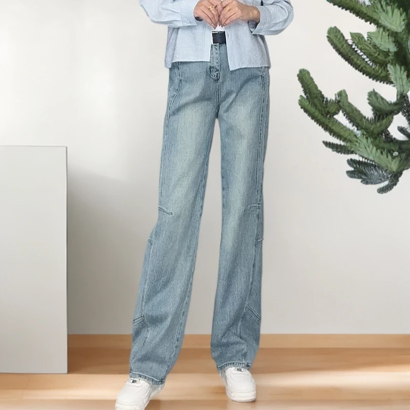时尚直筒休闲百搭宽松牛子裤69307