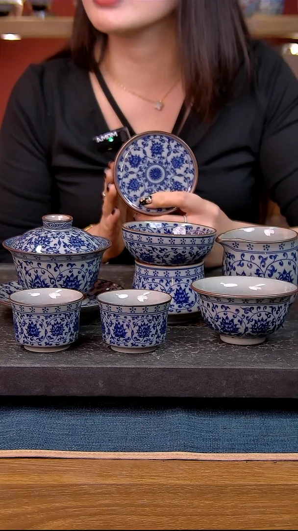 简装家用款7件套 老陶泥开片纹陶瓷茶具