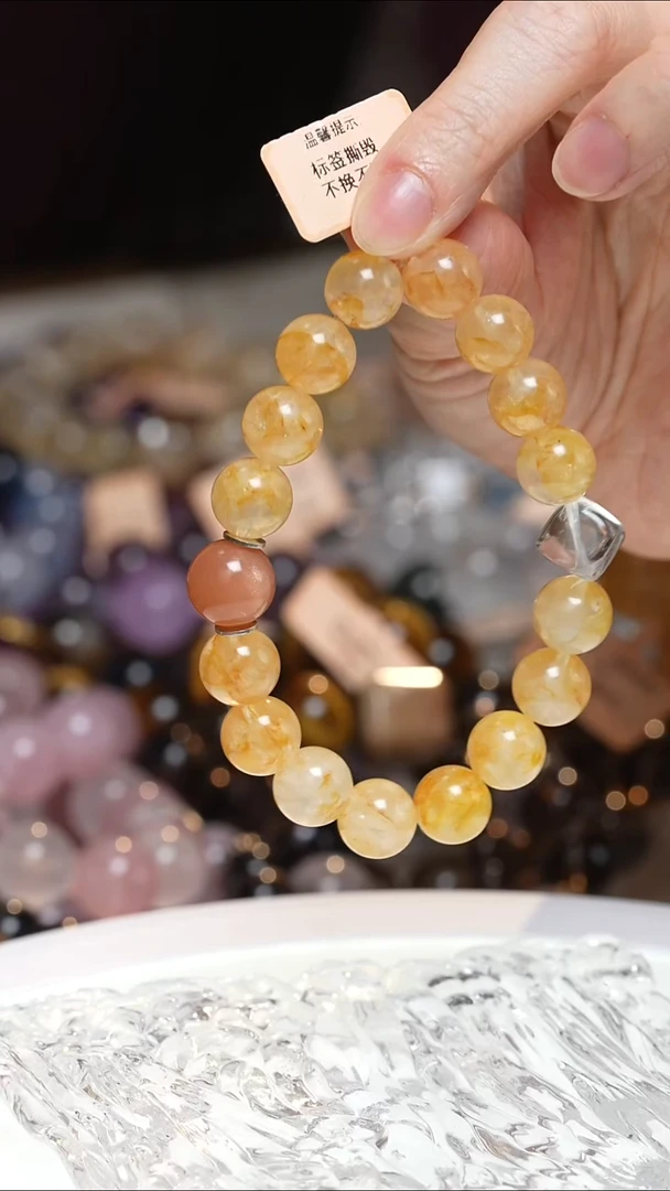 未镶嵌手串水晶黄胶花手串·MM0025NOV911L281