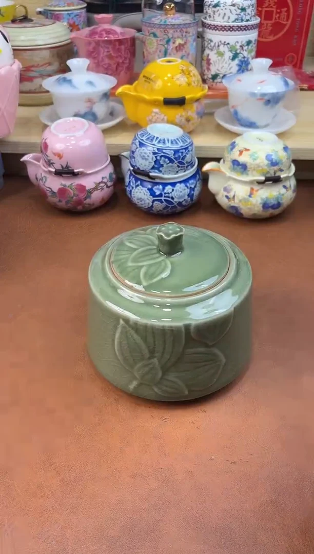 陶陶瓷茶具摆件旅行套组