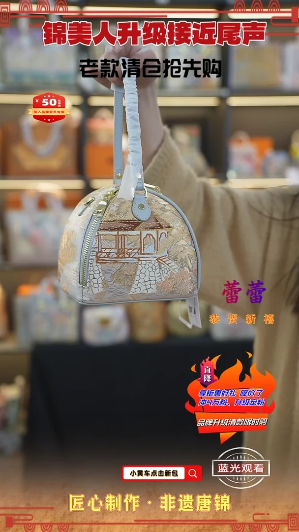 【闪购商品】织绣蕾蕾新中式唐锦非遗粽子包80