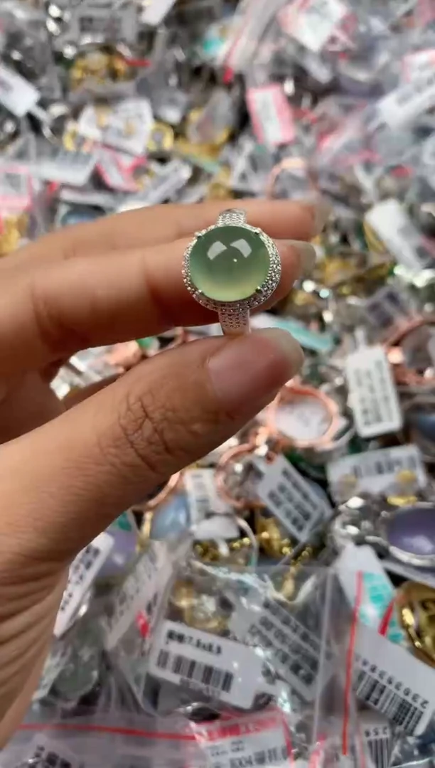 未镶嵌戒指翡翠222----10