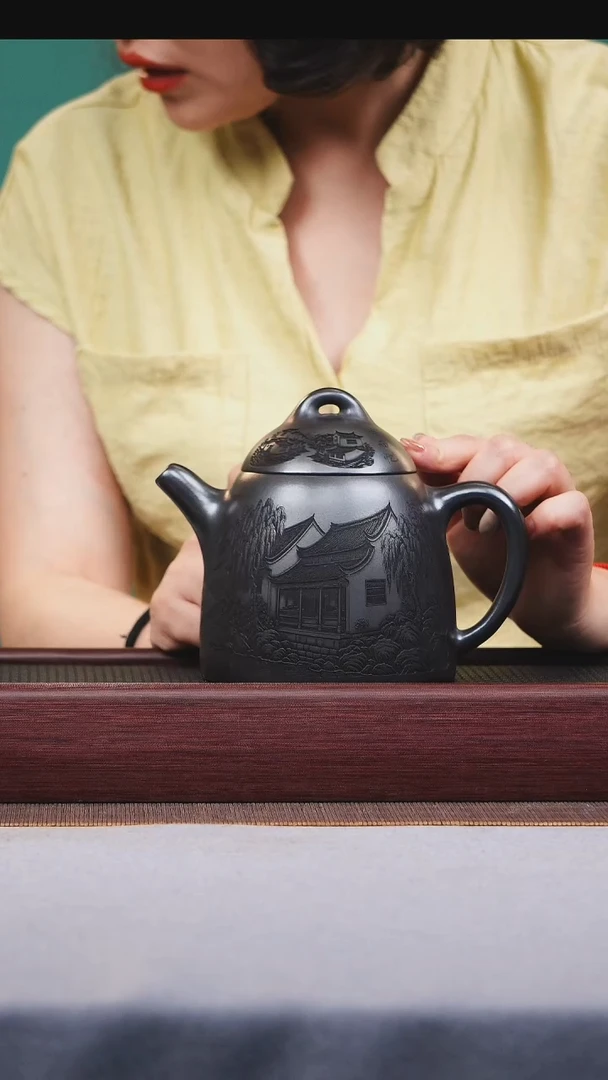 茶壶紫砂宜兴原矿紫砂作品
