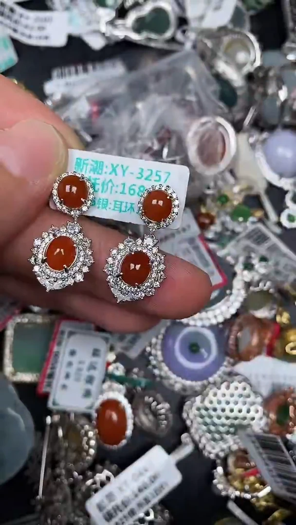 银S925镶嵌戒指翡翠2960