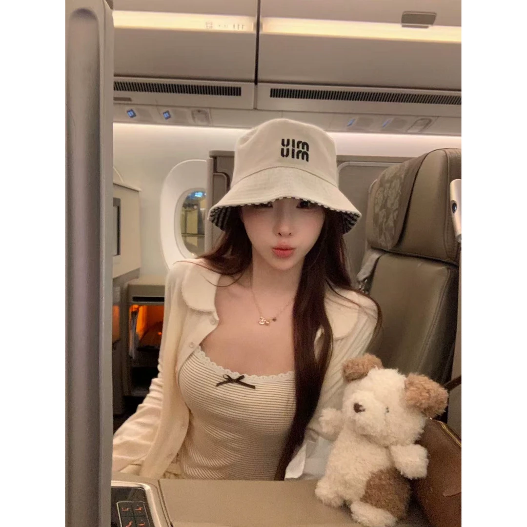 秋季时尚吊带娃娃领开衫+蝴蝶结百搭气质显瘦吊带套装L3854+L3855