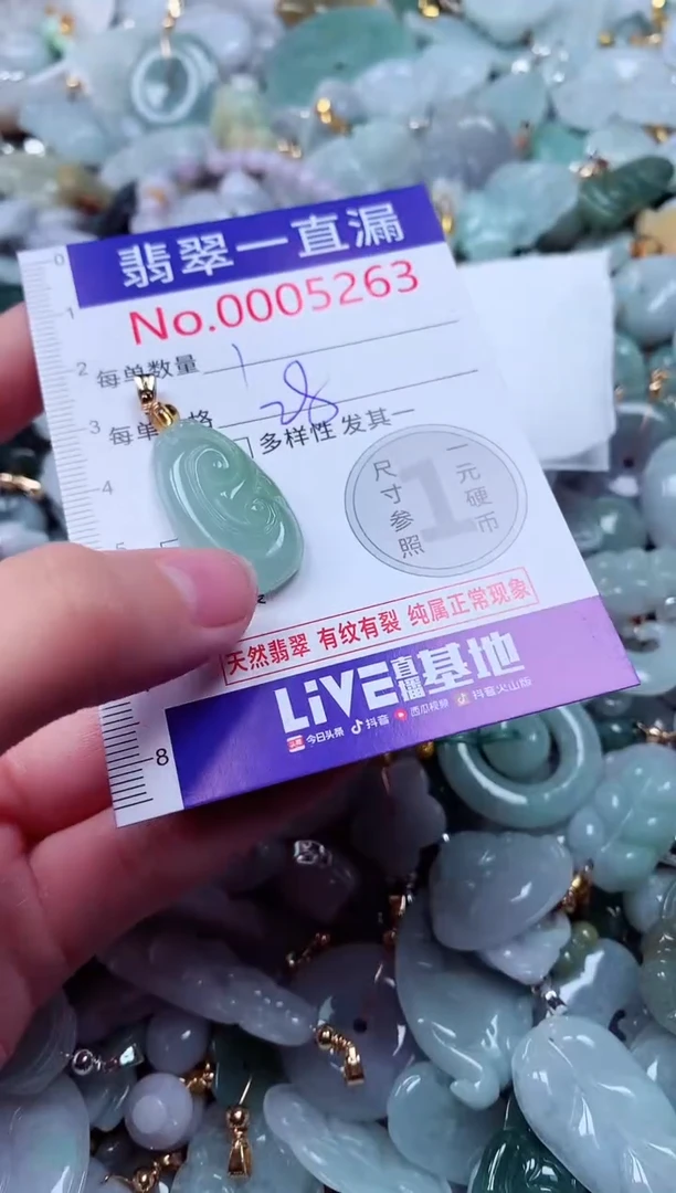 吊坠(不含链)未镶嵌翡翠5263