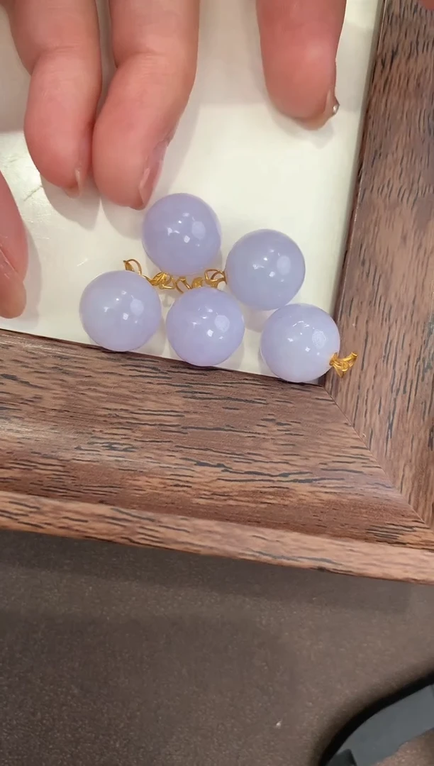 颈饰18K金镶嵌翡翠天然缅甸a货翡翠(多样性发其一)