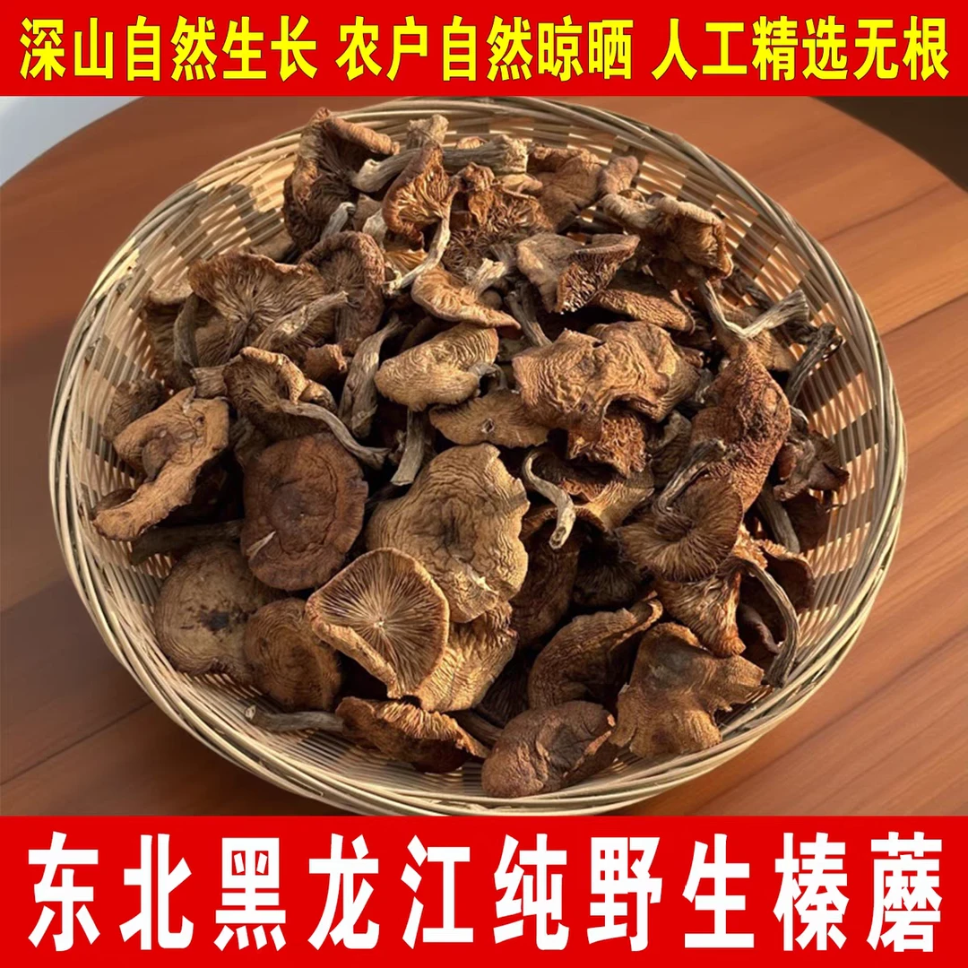 东北榛蘑野生新鲜小鸡蘑菇纯天然东北干蘑菇正宗2025干货