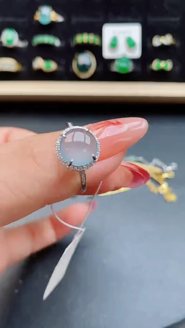 【闪购商品】翡翠戒指银S925镶嵌212112