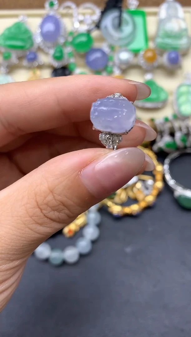 【闪购商品】翡翠戒指18K金镶嵌452-中国好珍宝