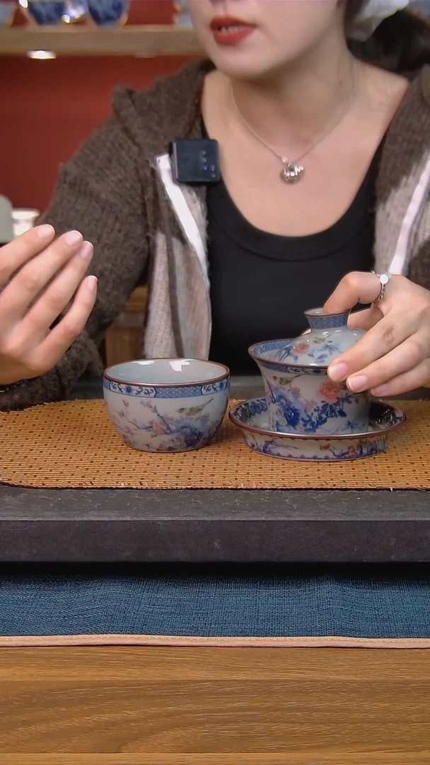 简装家用款2件套 老陶泥开片纹陶瓷茶具