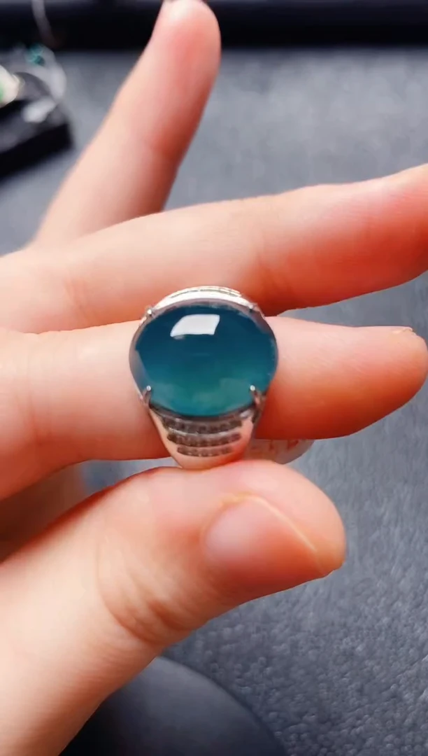 银S925镶嵌戒指翡翠1111