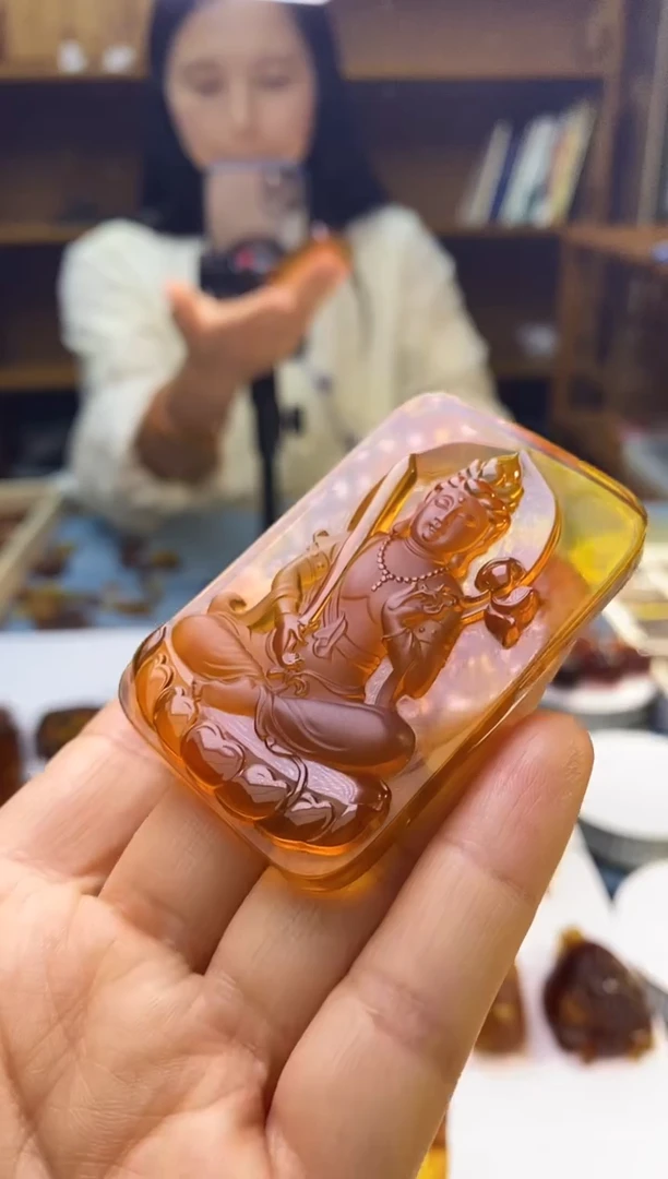 琥珀颈饰未镶嵌SN65-6（虚空藏）