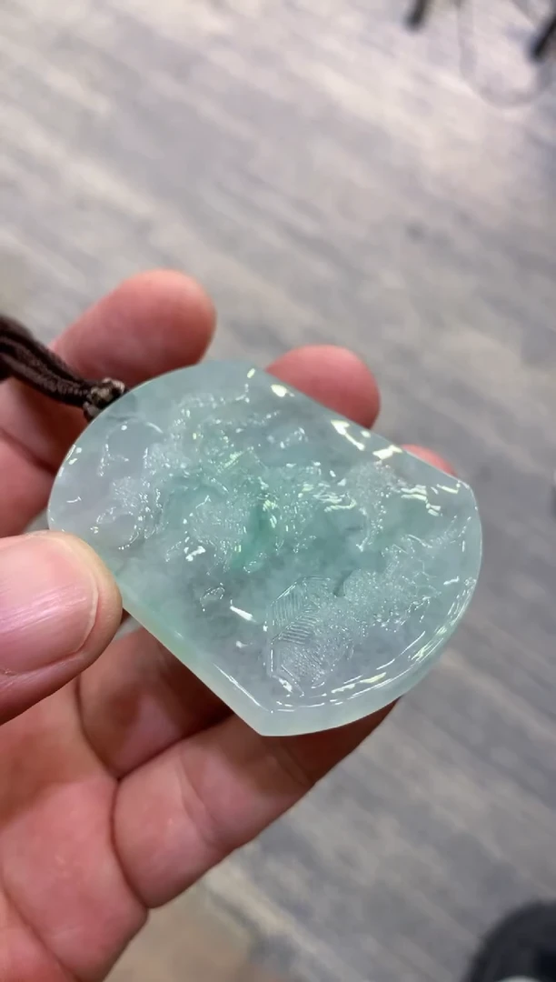 颈饰未镶嵌翡翠天然A货翡翠