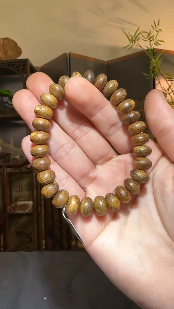 【闪购商品】沉香手串单圈白奇虫漏1.0/8g