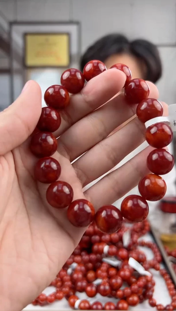 【闪购商品】南红玛瑙单圈未镶嵌顶》虎皮@T07157@14MM