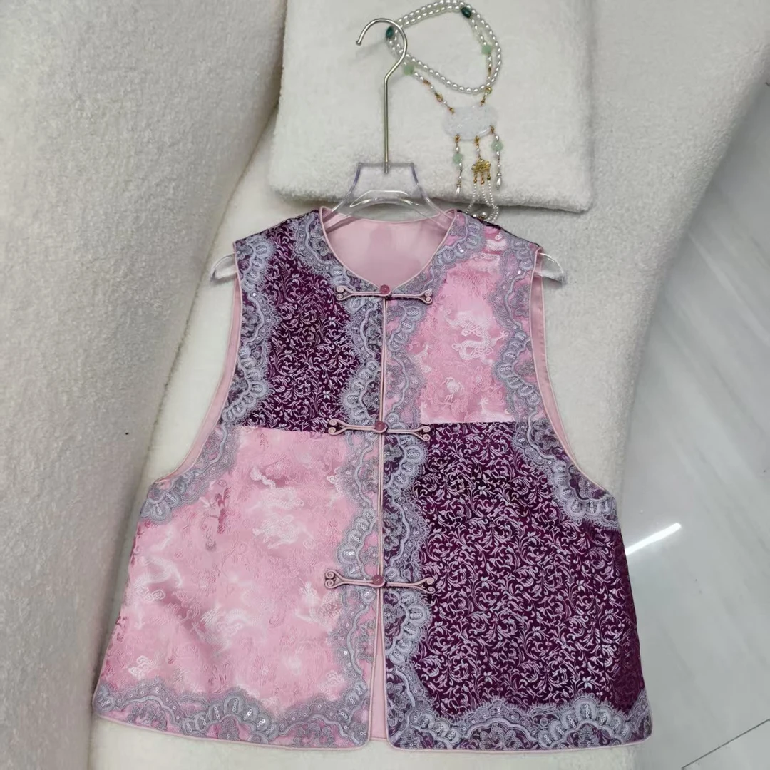 【SHANGLIU】JM3008新中式国风新款搭文艺无袖马甲（502）