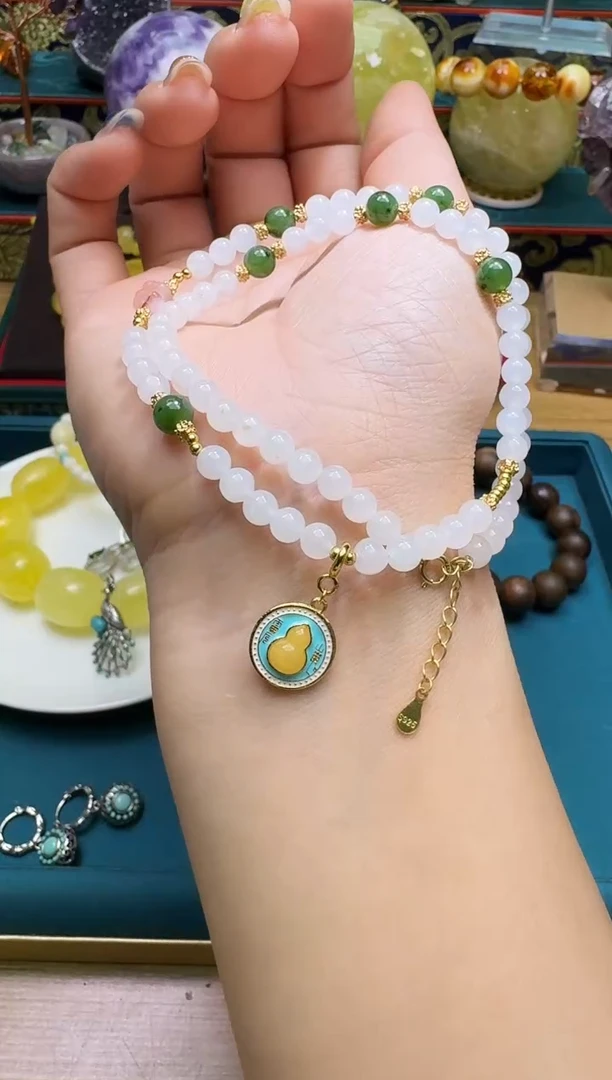 颈饰未镶嵌和田玉多样性发一件 220