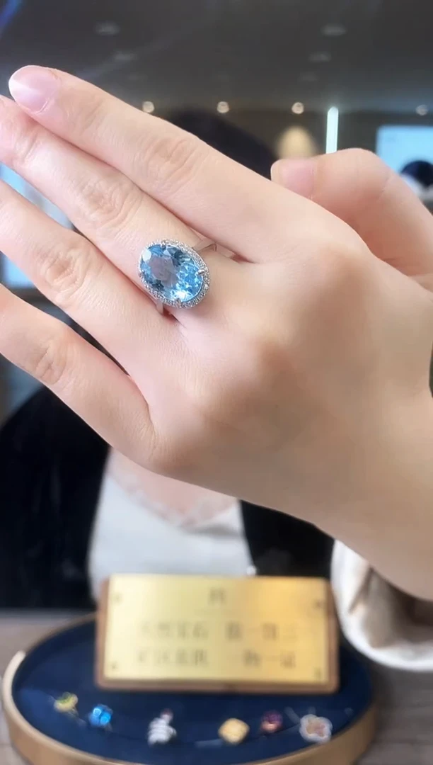 【闪购商品】托帕石戒指银S925镶嵌09