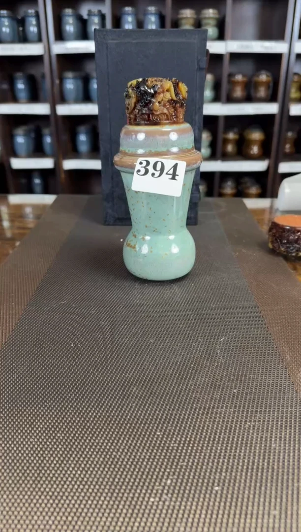 【闪购商品】松石绿  高身 签筒子  一只  394