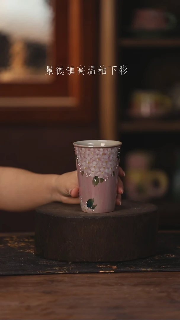 陶瓷景德镇高温釉下手绘陶瓷033