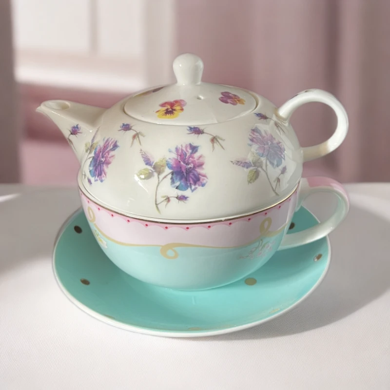 英式子母壶咖啡杯家用轻奢欧式杯碟陶瓷杯茶具水杯