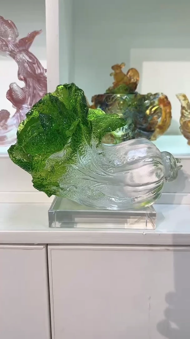 手工艺品琉璃大白菜