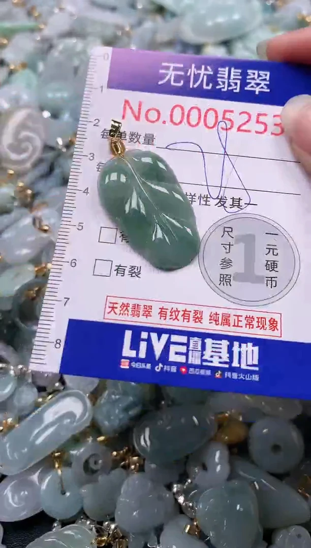 吊坠(不含链)未镶嵌翡翠5253