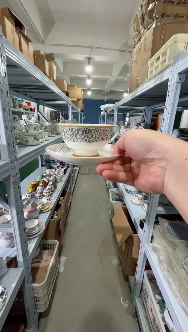 瓷片日用陶瓷（简装）咖啡杯1套