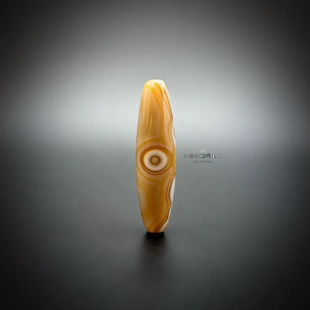 缠丝玛瑙通眼八字眼玛瑙勒子 尺寸 48.5*12.7