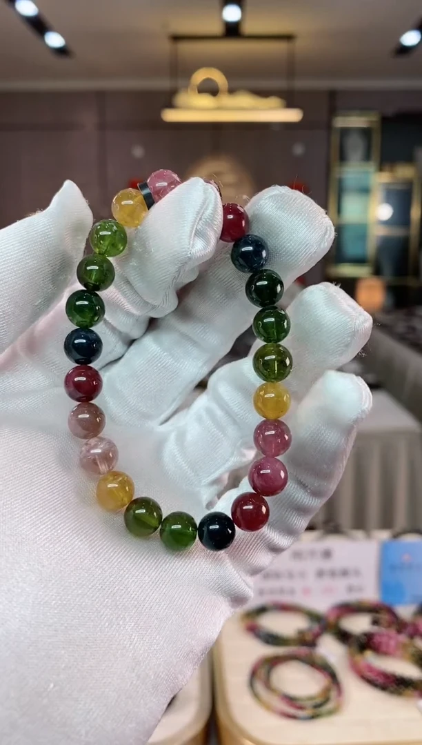 【闪购商品】碧玺单圈手串8mm+未镶嵌（多样性发一条）xion