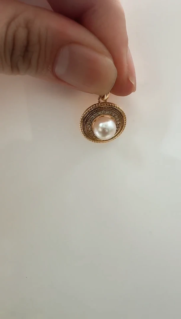 【闪购商品】海水珍珠AQ银S925镶嵌海水珍珠吊坠@@F08