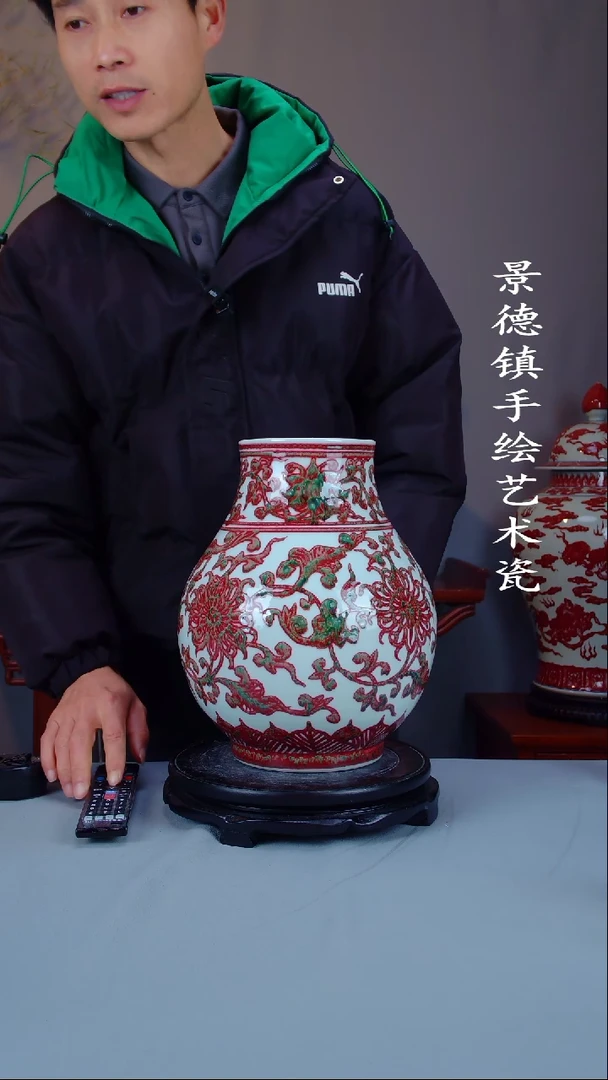 陶瓷朝**勃景德镇手工手绘陶瓷