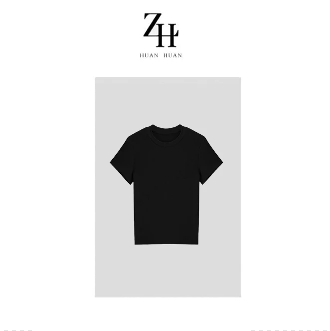 【ZH】天丝修身打底短袖T恤A20946