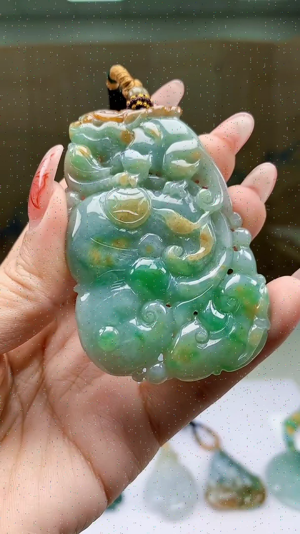 【闪购商品】定制翡翠未镶嵌5028ty-毛货挂件14