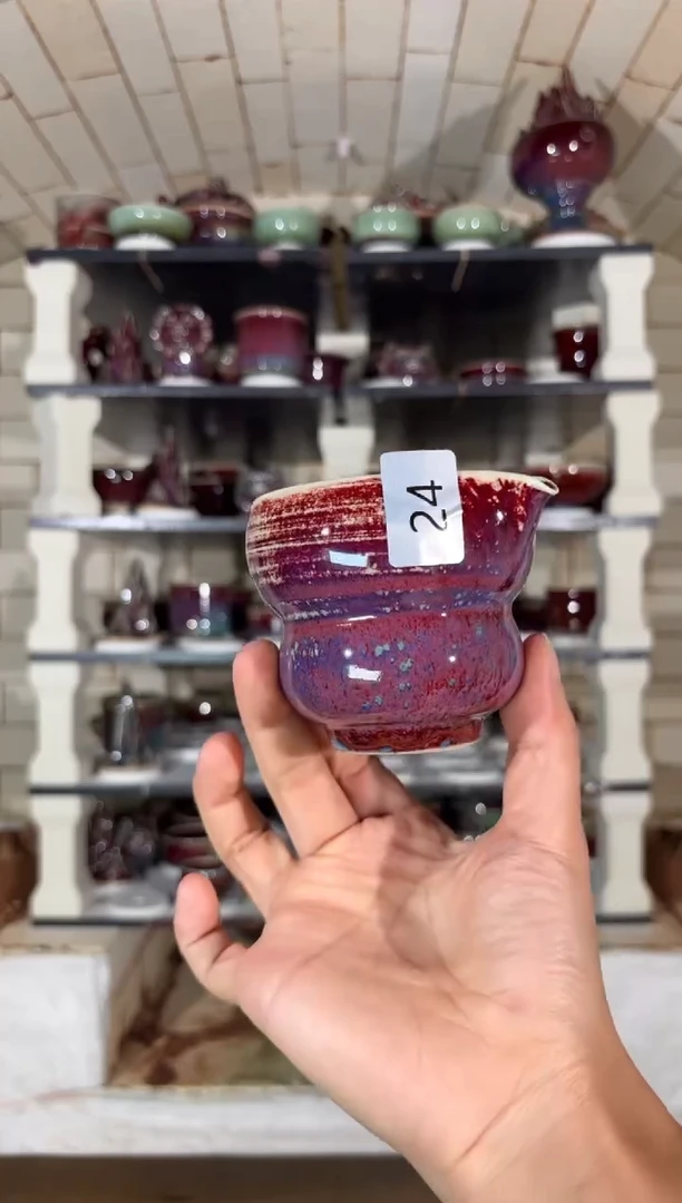 摆件精品窑变钧瓷茶器