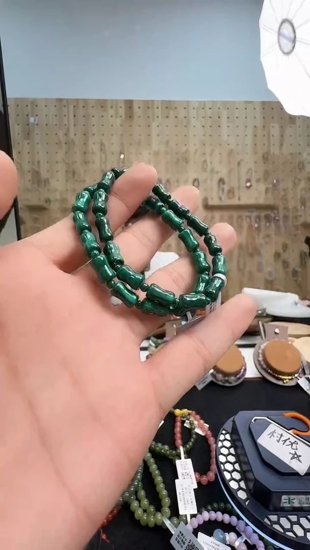 未镶嵌孔雀石手链村1576 多样性发一件