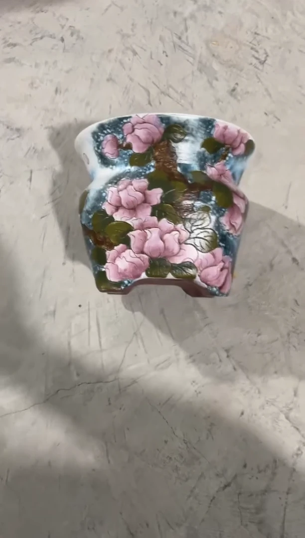 摆件君*兰118陶花岛多肉陶瓷花盆罐——微瑕