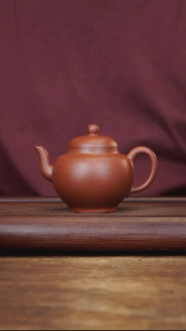 茶壶紫砂260ml 全手宫灯 家藏清水泥