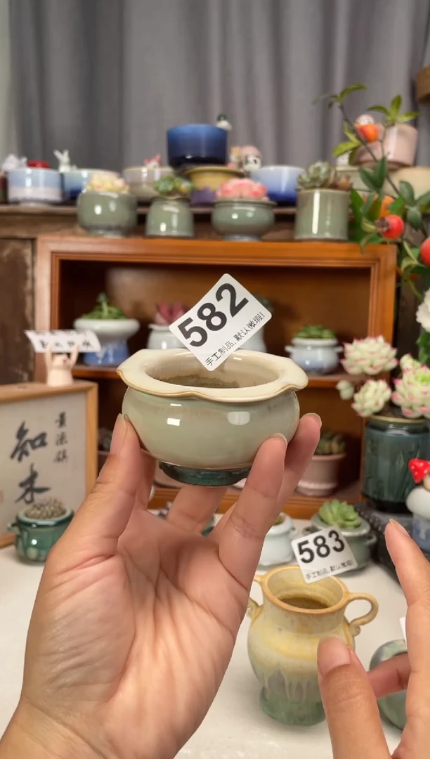 瓷片582福利知木花盆小芳