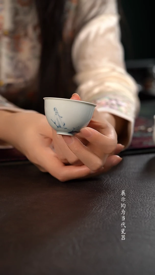 厚力煊文人小鸡心杯 随机