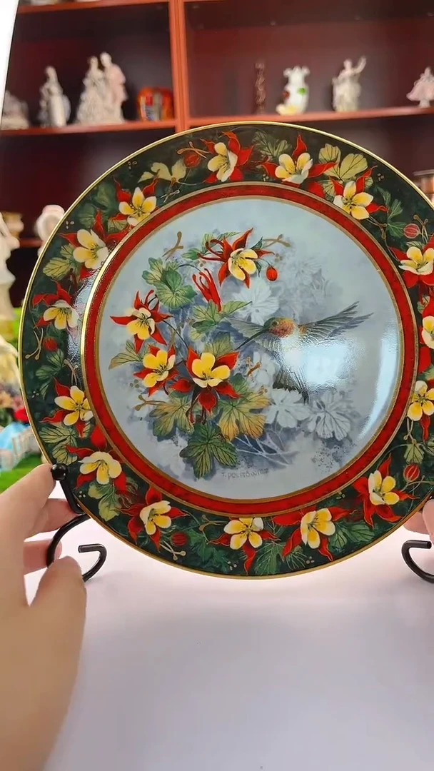 【闪购商品】紫砂茶宠欧瓷复古赏盘