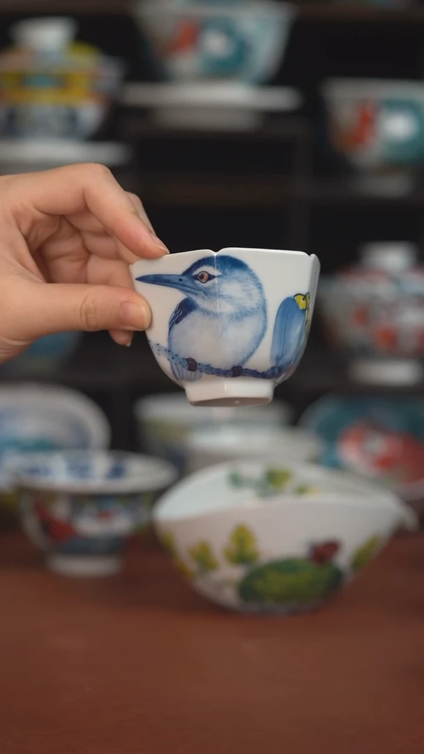 老师作品墨渊翠鸟杯（微瑕价格）