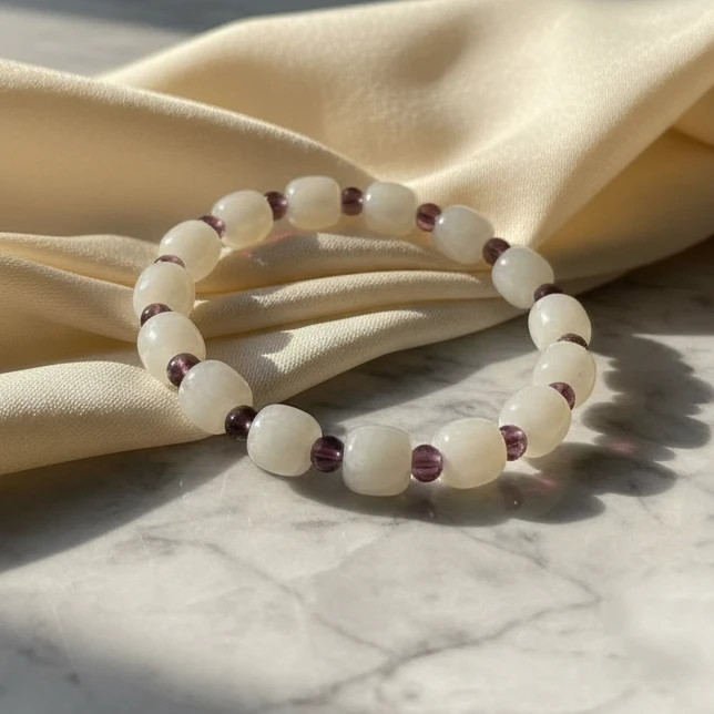 老型桶珠金丝玉8mm手串S222